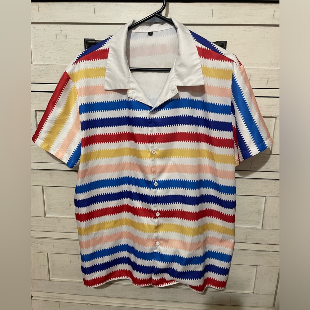 Large stripped polo SHEIN